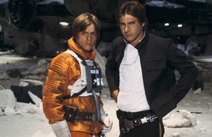 Mark Hamill y Harrison Ford en la saga original de Star Wars