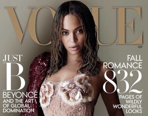 Beyoncé en la más reciente portada de Vogue