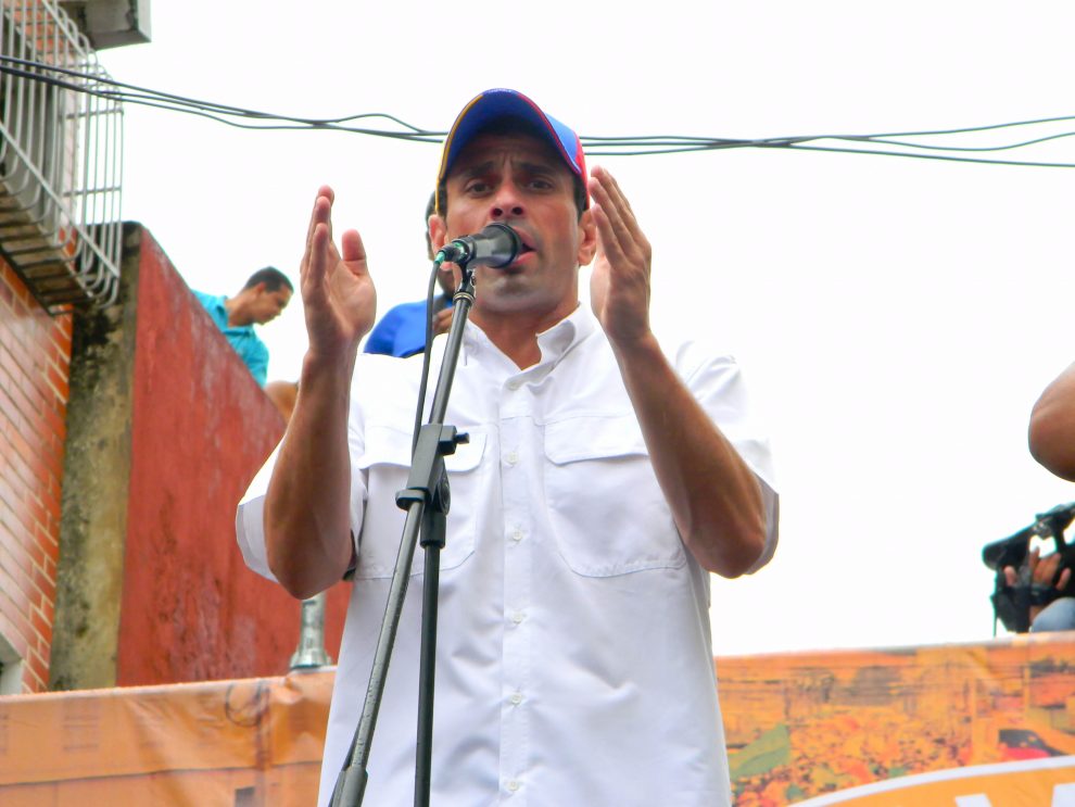 Henrique Capriles aseguró que las movilizaciones se mantendrán