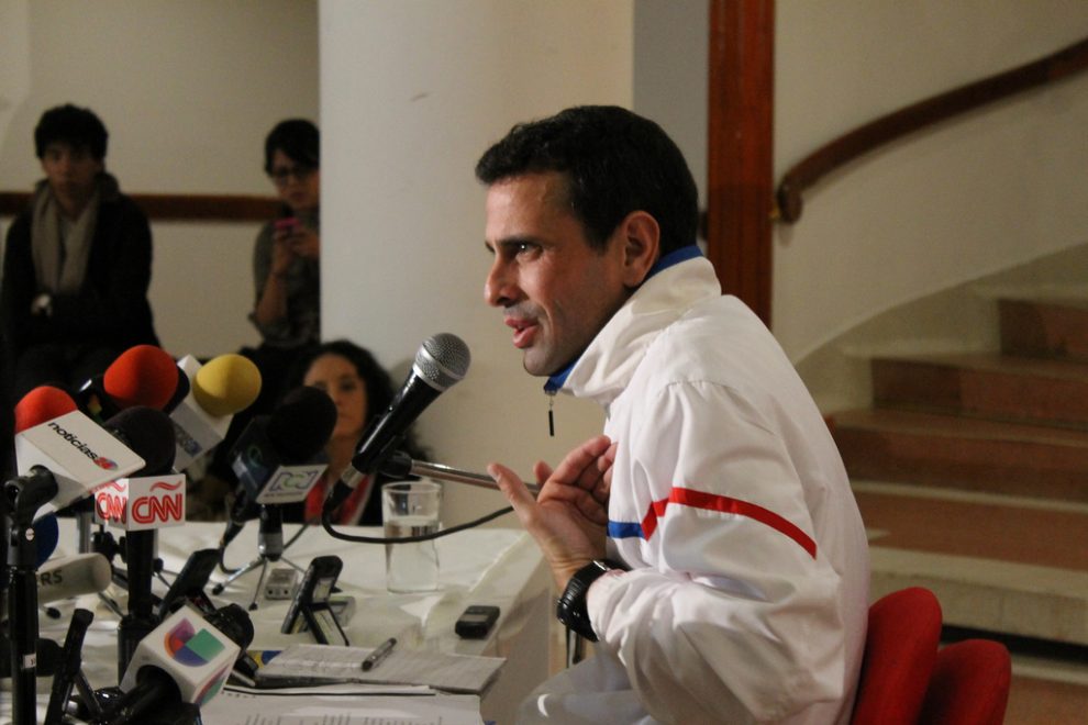 Capriles aseguró que han sido detenidas 2371 en los últimos 45 días