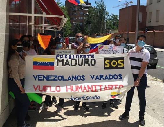 665 Venezolanos varados en España solicitan un vuelo humanitario