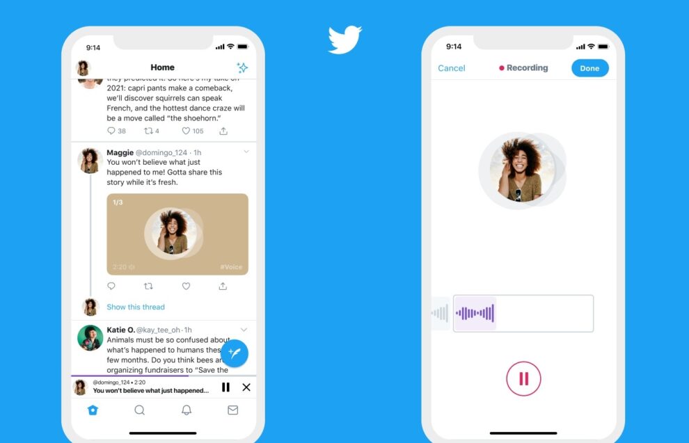 Twitter añade clips de voz para componer tuits