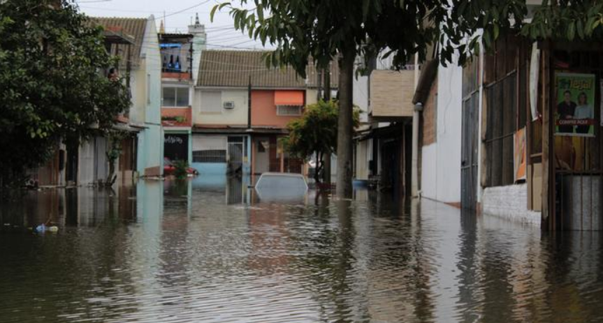 Lluvias al sur de Brasil deja 3.000 desplazados