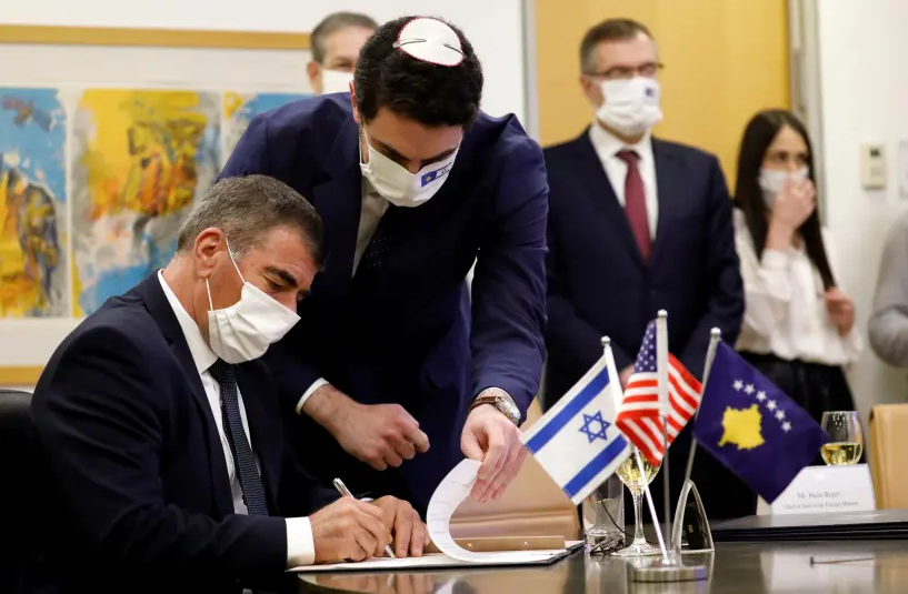 Acuerdos Kosovo e Israel