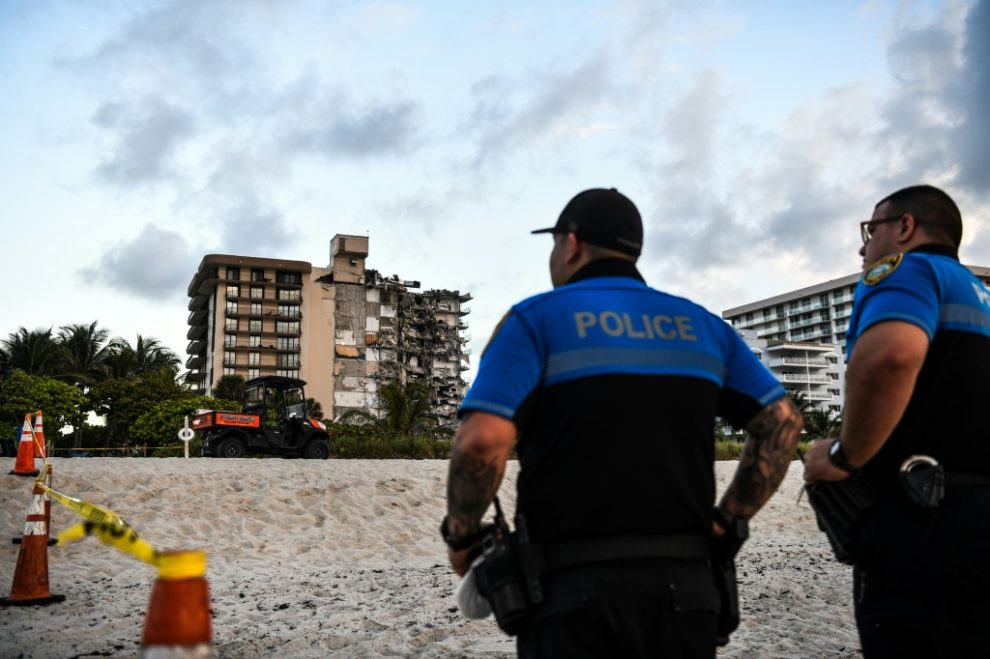 Edificio destruido en Miami Beach