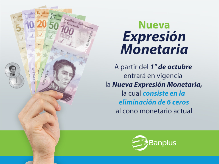 Diego Ricol - Banplus se prepara hacia la Nueva Expresión Monetaria del 1ro de octubre - FOTO