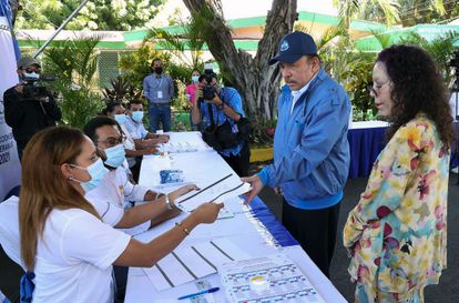 Partido de Daniel Ortega con ventajas de votos en el primer boletín