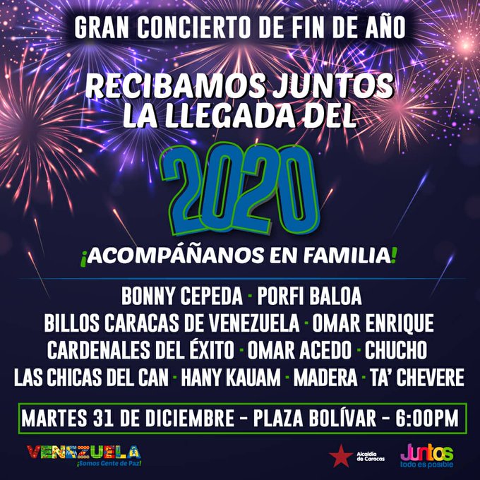 Caracas vivirá su concierto de Fin de año sin restricciones