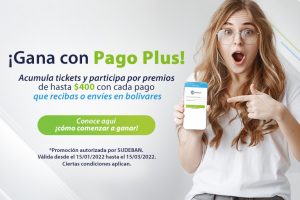 Diego Ricol - Banplus invita a ganar con Pago Plus con una promoción válida hasta el 15 de marzo - FOTO