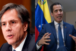 Antony Blinken en nombre de EE. UU. Reiteró el apoyo hacia Juan Guaidó