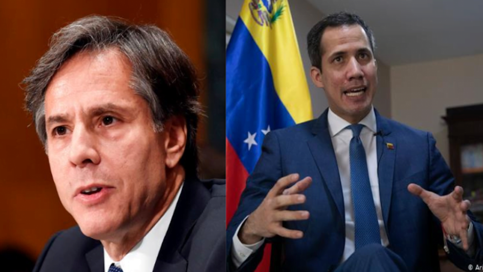 Antony Blinken en nombre de EE. UU. Reiteró el apoyo hacia Juan Guaidó