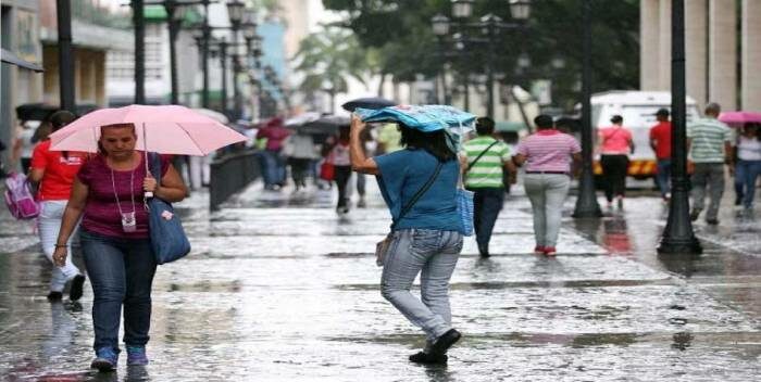 Inameh reportó que lloverá en gran parte del país debido a una vaguada sobre el mar Caribe