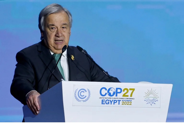 Antonio Guterres en la COP27