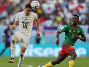 Camerún y Serbia terminaron empatados a 3 goles cada uno