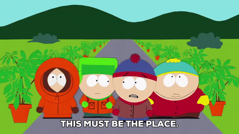 Personajes de South Park buscando lugares mientras aprenden cómo hacer pleículas con su celular.- Blog Hola Telcel