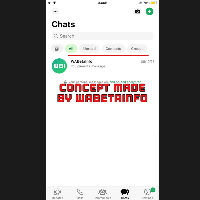 Así podría verse el nuevo filtro para chats archivados de WhatsApp.- Blog Hola Telcel
