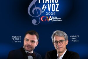 Andrés Perillo y Andrés Roig ofrecen concierto de piano y voz en el CVA Las Mercedes