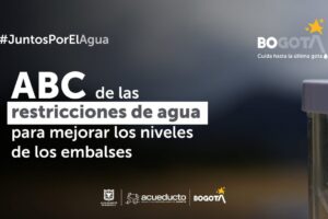 Por la sequía, Bogotá entra en racionamiento estricto del servicio de agua desde este 11 de abril